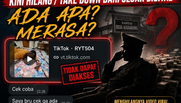Video Viral Kepala Desa Kaduagung Berbaring di Atas Uang Kini Hilang/Take Down dari Jejak Digital, Ada Apa? Merasa?