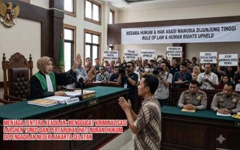 Menjaga Lentera Keadilan: Menggugat Kriminalisasi Larshen Yunus dan Pertaruhan Hati Nurani Hukum di PN Jakarta Selatan