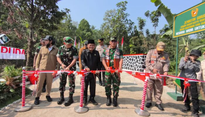 Pangdam III/Siliwangi Resmikan Jembatan Garuda Suci, Perkuat Akses dan Dorong Perekonomian Sukabumi