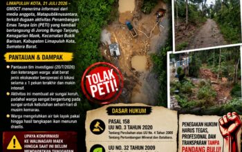 Dugaan PETI Kembali Beroperasi di Limapuluh Kota, GMOCT Desak Penegakan Hukum Tanpa Pandang Bulu