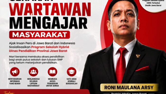 Roni Maulana Arsy Ajak Wartawan Sosialisasikan Program Sekolah Hybrid Disdik Jabar