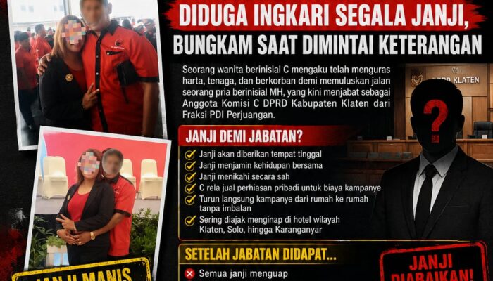 Viral! Habis Manis Sepah Dibuang: Oknum Anggota Dewan Klaten Diduga Ingkari Segala Janji, Bungkam Saat Dimintai keterangan