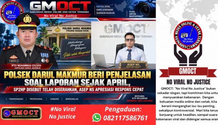 Polsek Darul Makmur Beri Penjelasan Soal Laporan Sejak April: SP2HP Disebut Telah Diserahkan, Asep NS Apresiasi Respons Cepat