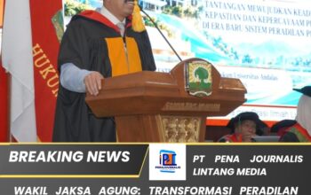 Wakil Jaksa Agung: Transformasi Peradilan Pidana Hadapi Tiga Tantangan Utama — Keadilan, Kepastian Hukum, Kepercayaan Publik