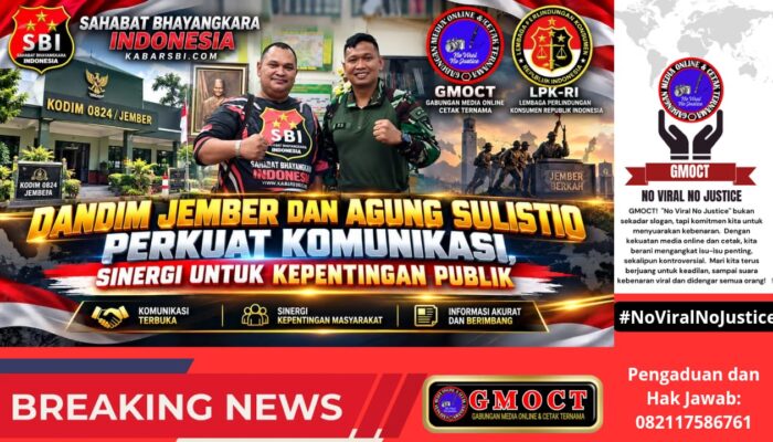 Dandim Jember & Agung Sulistio Perkuat Komunikasi: Sinergi Tetap Utamakan Kepentingan Publik & Independensi Pers
