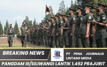Pangdam III/Siliwangi Lantik 1.452 Prajurit Baru: “Pelantikan Bukan Akhir, Melainkan Awal Pengabdian”