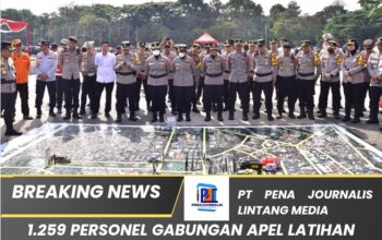 1.259 Personel Gabungan Apel Latihan Simulasi Sispamkota Penanganan Huru Hara