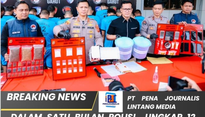 Dalam Satu Bulan Polisi Ungkap 12 Kasus Narkotika Dan 16 Tersangka Diamankan