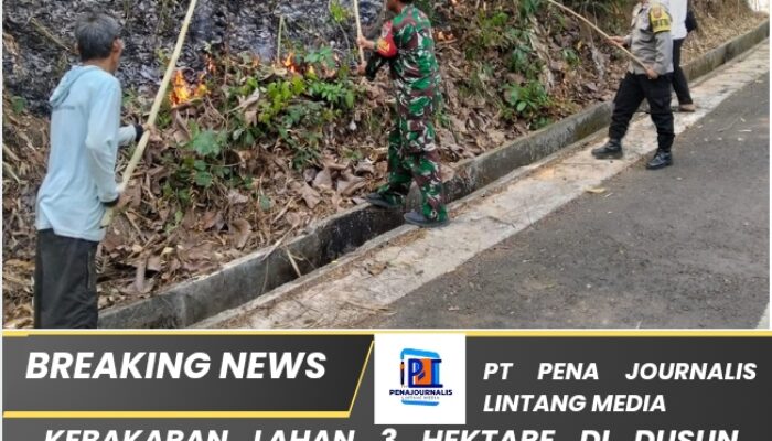 Kebakaran Lahan 3 Hektare di Dusun Priagung Kota Banjar Berhasil Dipadamkan