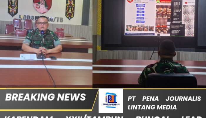 Kapendam XXII/Tambun Bungai Lead Vidcon, Tekankan Publikasi Masif Every Unit Activity