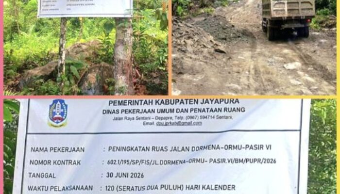 Kadis PUPR dan Kabid Bina Marga Kabupaten Jayapura Diduga Tutup Diri dari Konfirmasi Media Terkait Proyek Jalan Dormena–Ormu–Pasir IV