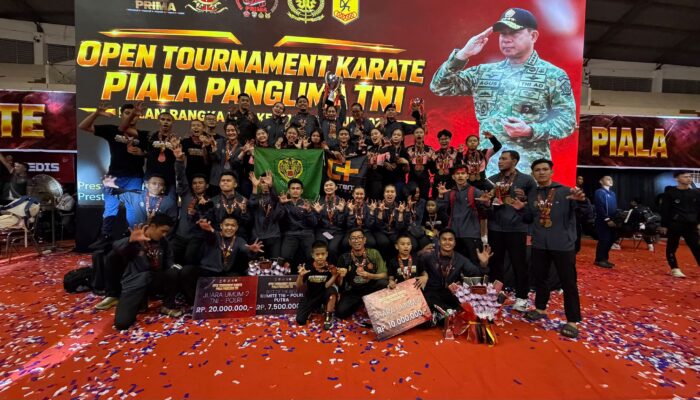 Kontingen Karate Kodam III/Siliwangi Raih Juara Umum II TNI/Polri dan Juara Umum III Open Piala Panglima TNI 2026