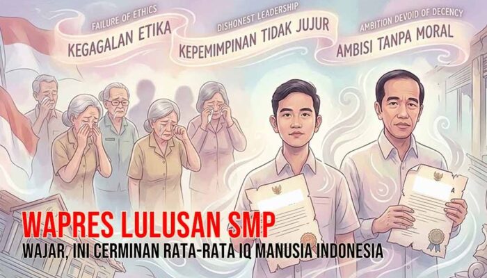 Wapres Lulusan SMP, Wilson Lalengke: Wajar, Ini Cerminan Rata-rata IQ Manusia Indonesia