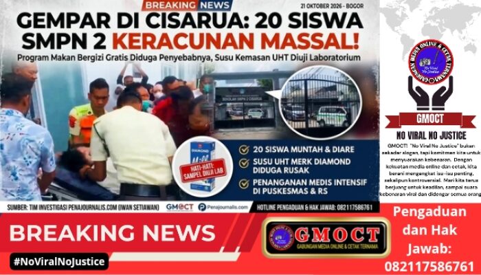 Dugaan Gangguan Kesehatan Siswa SMPN 2 Cisarua, Sampel Susu Program MBG Diuji Laboratorium