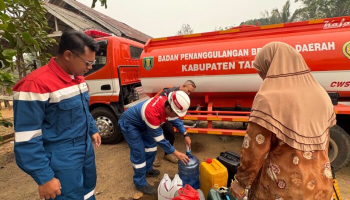 Pertamina EP Tanjung Field Salurkan Fasilitasi 1,15 Juta Liter Air Bersih untuk Warga Tabalong.