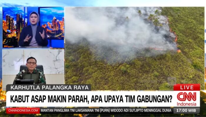 PANGDAM XXII/TB VIDCON DENGAN CCN PERIHAL PENANGANAN KARHUTLA DI KALTENGSEL